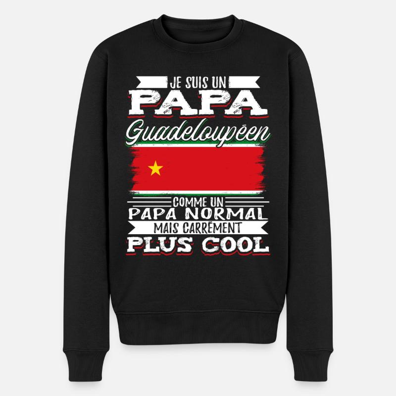 Papa Guadeloupéen - Pull Premium bio Homme - noir