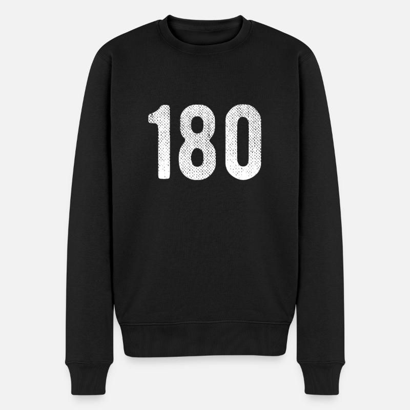 Fléchettes de 180 - Pull Premium bio Homme - noir