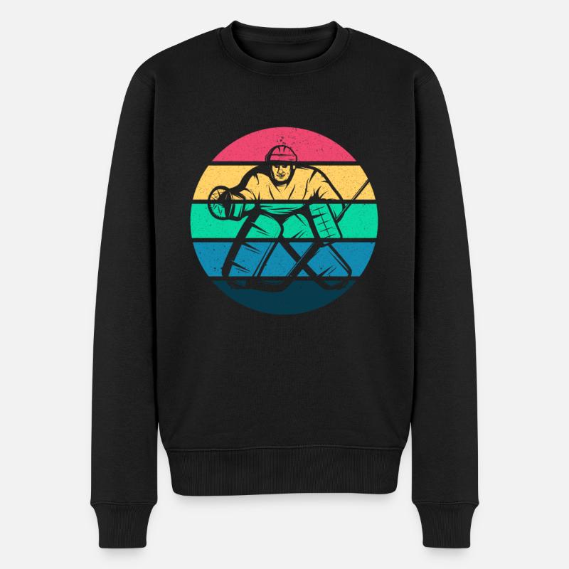 Hockey sur glace - Pull Premium bio Homme - noir