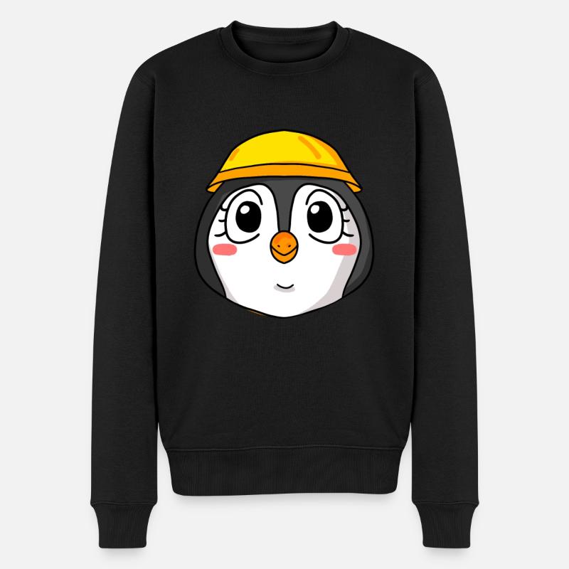 Chantier des pingouins - Pull Premium bio Homme - noir