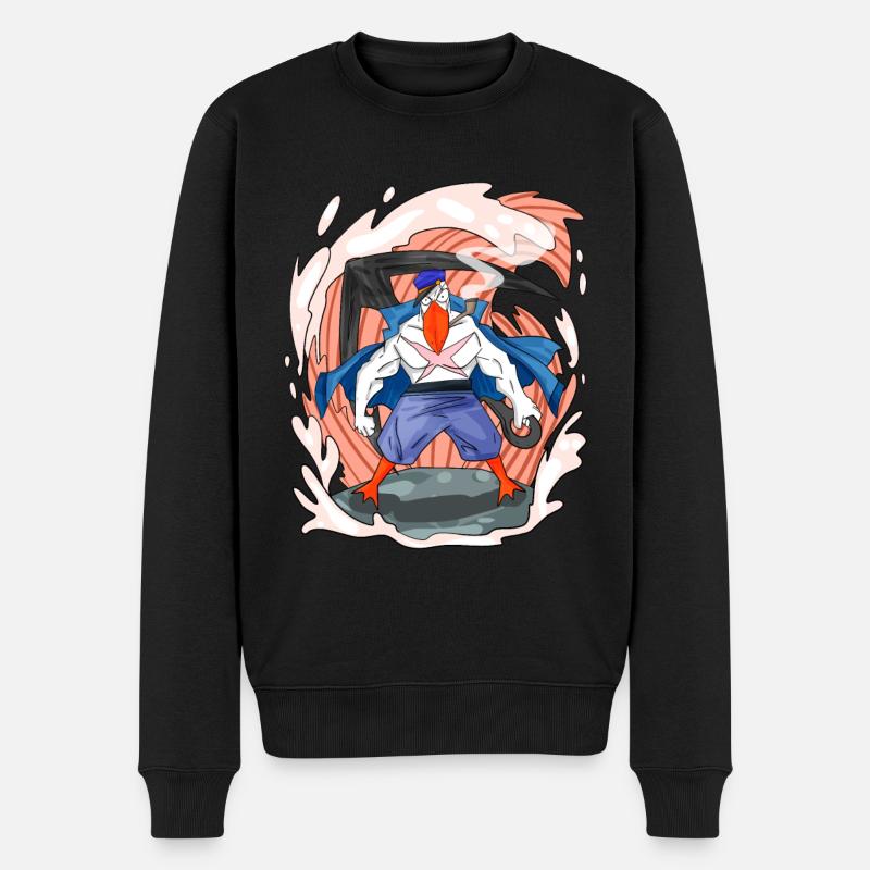Mouette avec ancre - Pull Premium bio Homme - noir