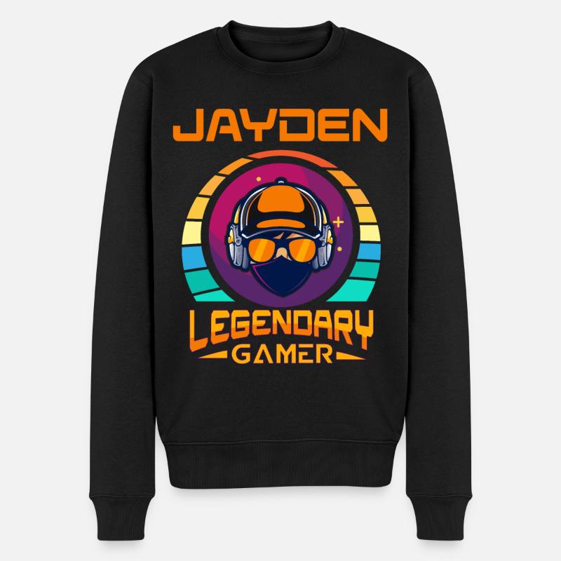 Jayden Legendary Gamer personnalisé - Pull Premium bio Homme - noir