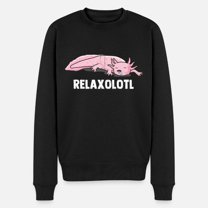 Axolotl - Pull Premium bio Homme - noir