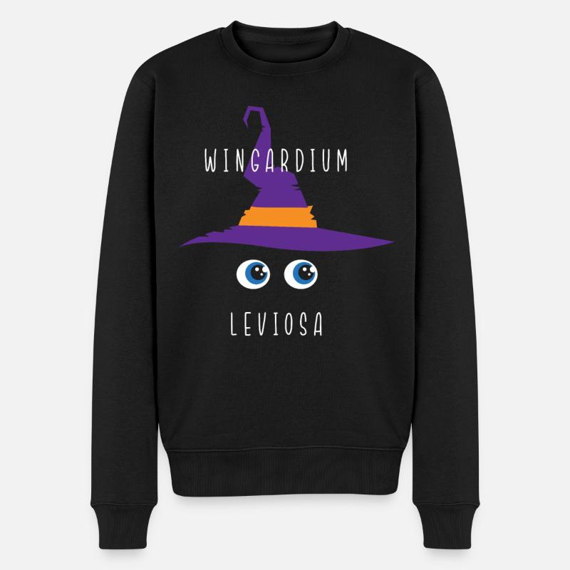 Wingardium leviosa - Männer Premium Bio Pullover - Schwarz