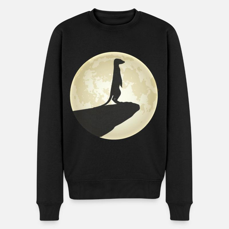 Suricate Lune - Pull Premium bio Homme - noir
