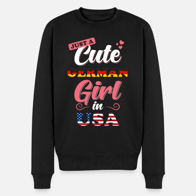 Allemagne États-Unis Proverbe - Pull Premium bio Homme - noir