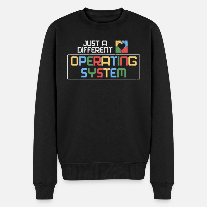 Neurodiversité Autisme Conscience Autiste - Pull Premium bio Homme - noir