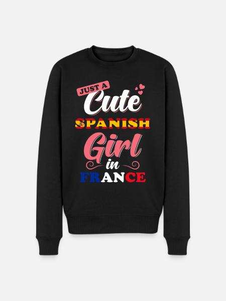 Spain France Saying - Men's Premium Organic Jumper - black
