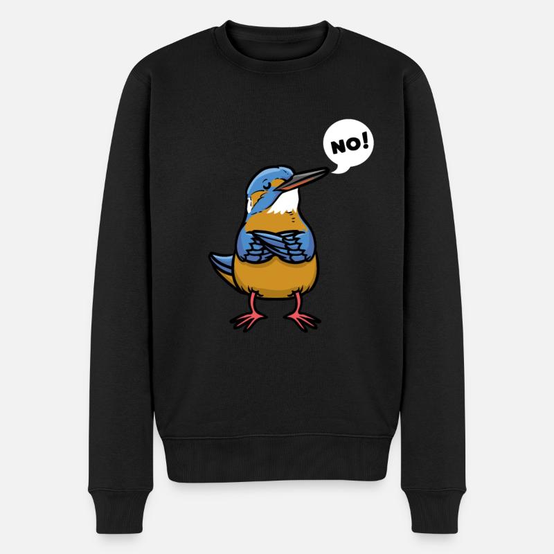 Oiseau de glace muet - Pull Premium bio Homme - noir