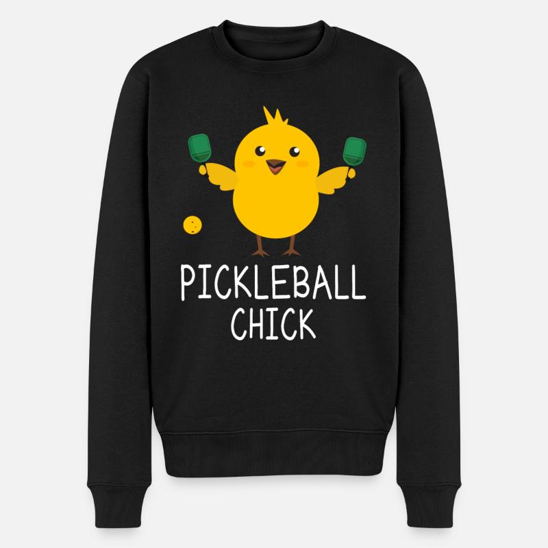 Pickleball Chick - Playing Pickleball - Pull Premium bio Homme - noir