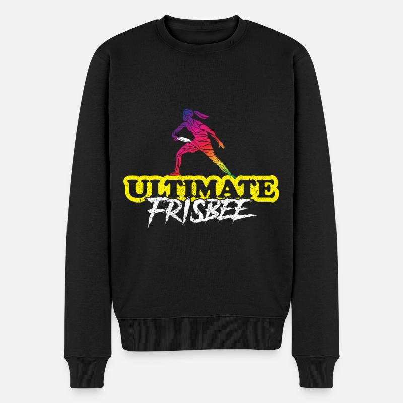 Frisbee Ultimate Frisbee Frisbeespieler - Männer Premium Bio Pullover - Schwarz