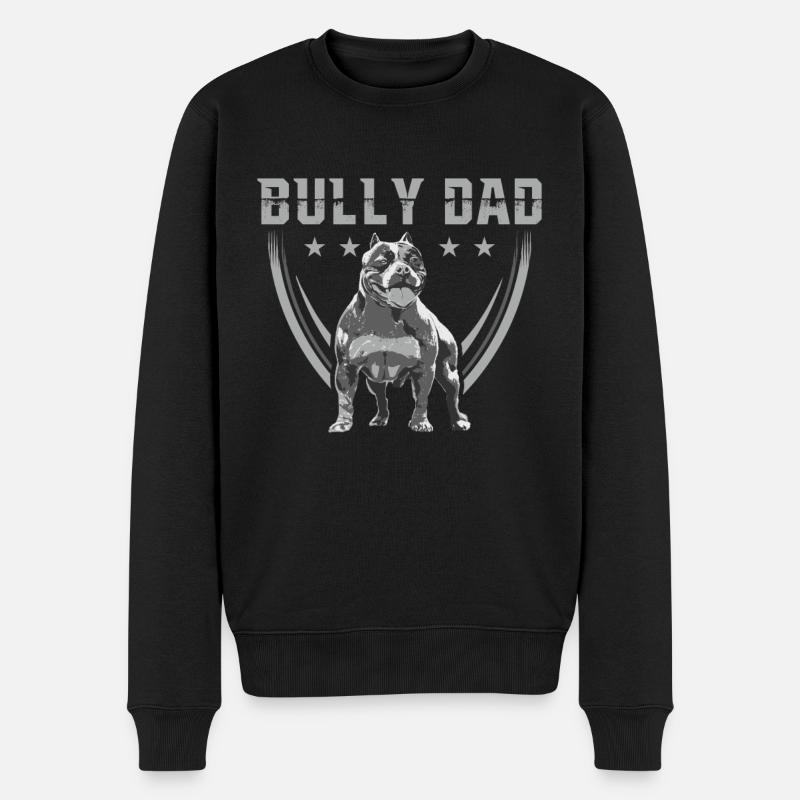 Bully Papa American Bully propriétaire de chien cadeau - Pull Premium bio Homme - noir