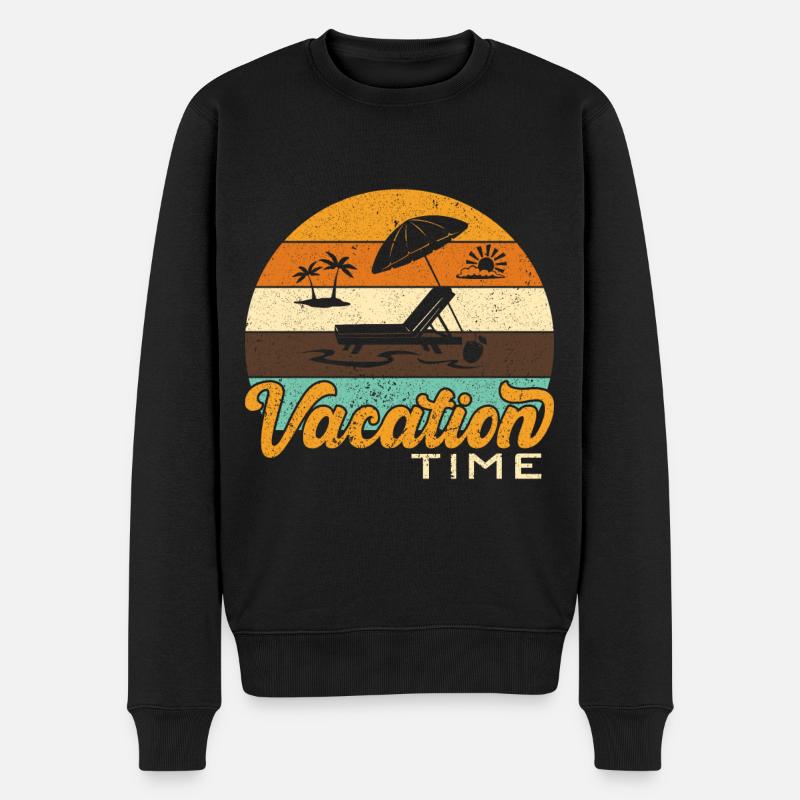 Vacances vacances d’été Vacances à la plage Vacances annuelles - Pull Premium bio Homme - noir