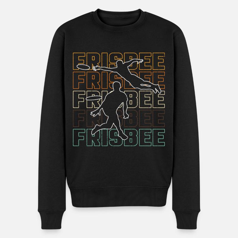 Frisbee Ultimate Frisbee Frisbeespieler - Männer Premium Bio Pullover - Schwarz