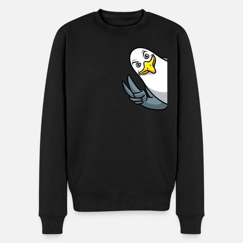 Mouette Mer Méditerranée Mer Du Nord Mouettes - Pull Premium bio Homme - noir