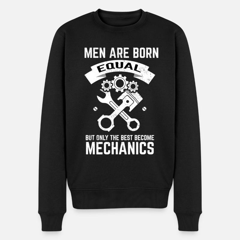 Automechaniker - Männer Premium Bio Pullover - Schwarz