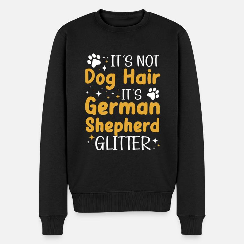 Deutscher Schäferhund German Shepherd - Männer Premium Bio Pullover - Schwarz