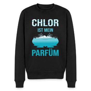 Schwimmer Schwimmlehrer Lustiger Spruch Schwimmen - Männer Premium Bio Pullover - Schwarz - Vorne - Nico (187cm)