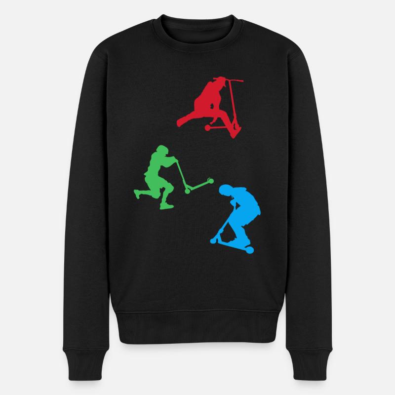 Scooter Freestyle Stuntscooter Scooter Fahrer - Pull Premium bio Homme - noir