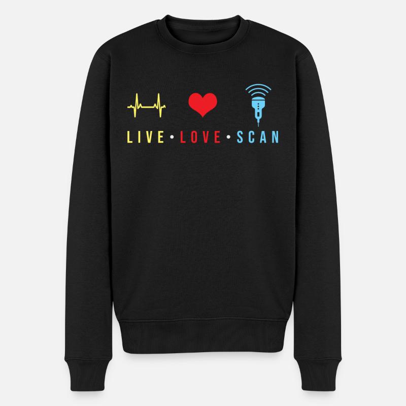 Sonographe à ultrasons Cadeau - Pull Premium bio Homme - noir