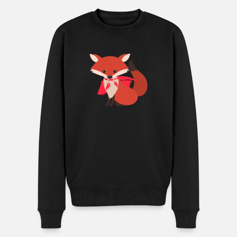 Renard Super-héros - Pull Premium bio Homme - noir