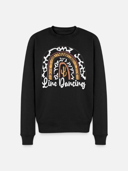 Linedance Line Dance - Männer Premium Bio Pullover - Schwarz