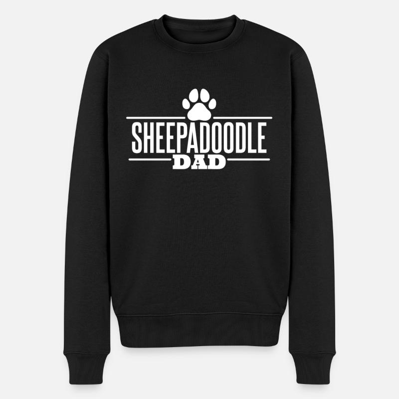 Papa Sheepadoodle - Pull Premium bio Homme - noir