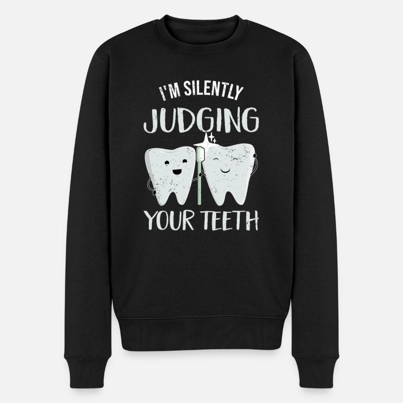 Dentiste Dentiste Dentiste - Pull Premium bio Homme - noir