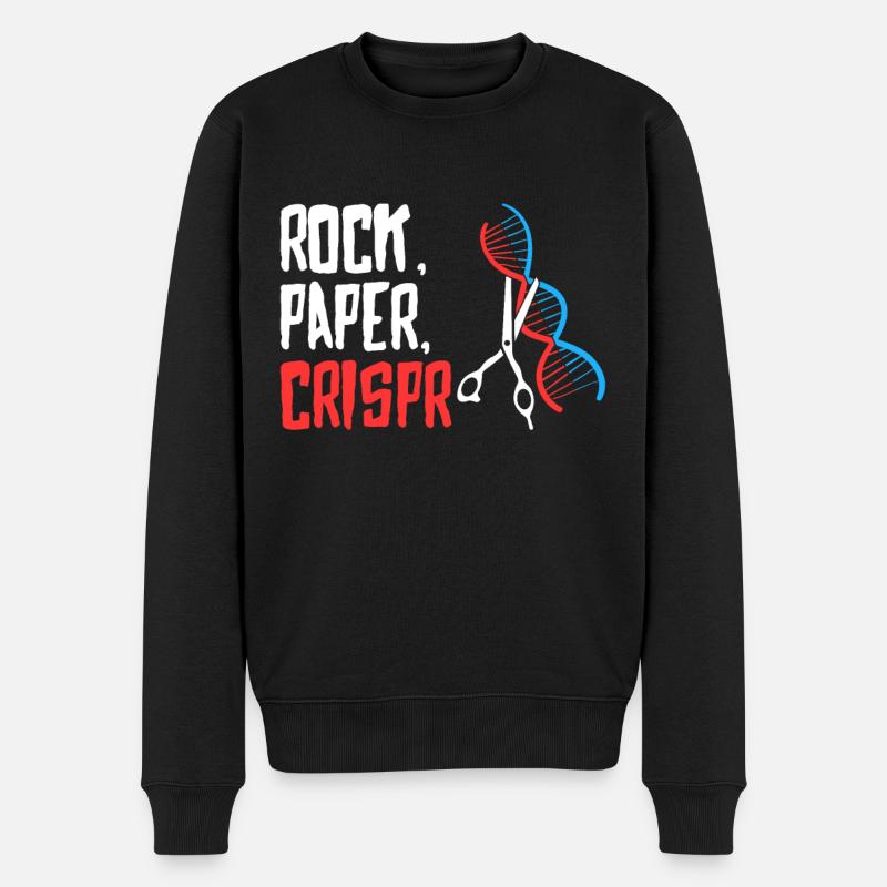 Édition génétique Crispr Rock Paper - Pull Premium bio Homme - noir