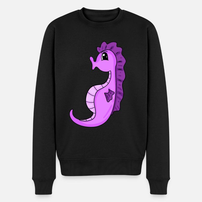Hippocampe Hippocampe - Pull Premium bio Homme - noir