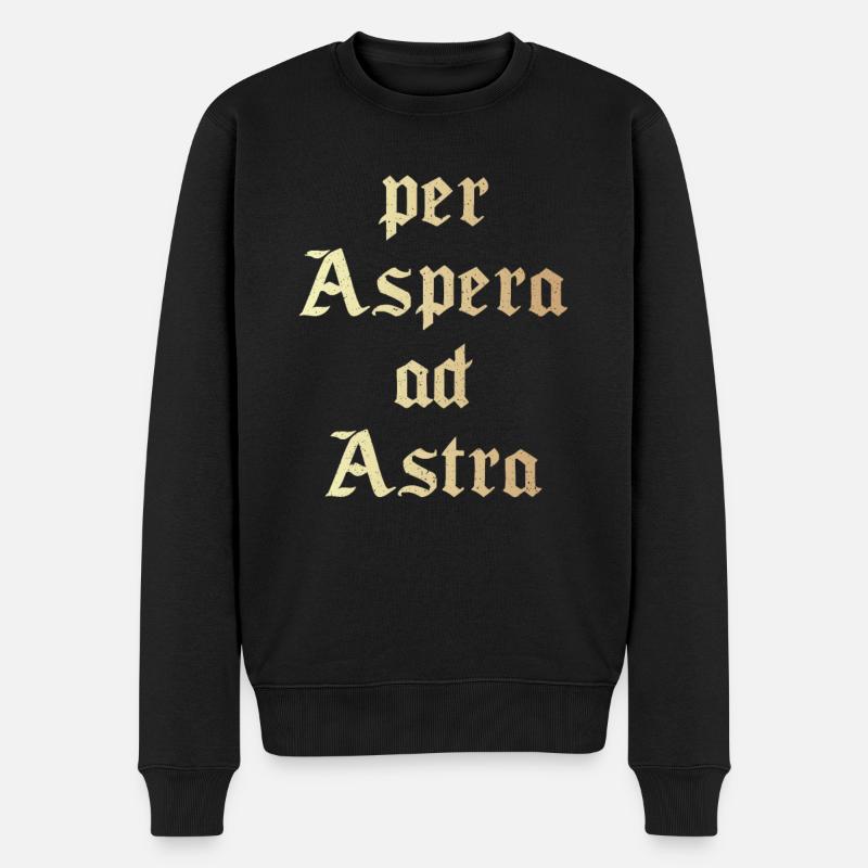 Per aspera ad astra - Pull Premium bio Homme - noir