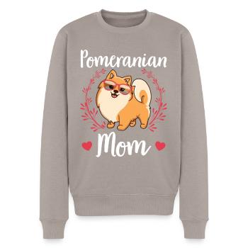 Zwergspitz Poméranien Maman Propriétaire de Chien Cadeau - Pull Premium bio Homme - taupe - Devant - Nico (187cm)