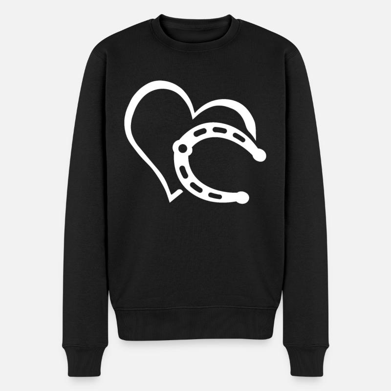 Cœur de sabot - Pull Premium bio Homme - noir