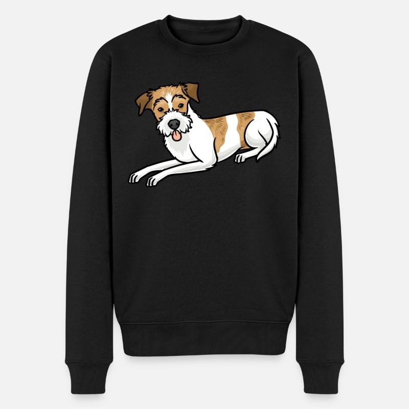 Chien Kromfohrländer - Pull Premium bio Homme - noir