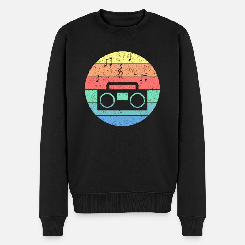 90er Jahre 1990er Neunziger Outfit Mottoparty 80er - Männer Premium Bio Pullover - Schwarz
