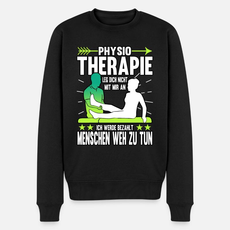 Physiotherapie Physiotherapeut Krankengymnastik - Männer Premium Bio Pullover - Schwarz
