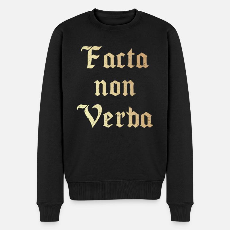 Facta non Verba - Pull Premium bio Homme - noir