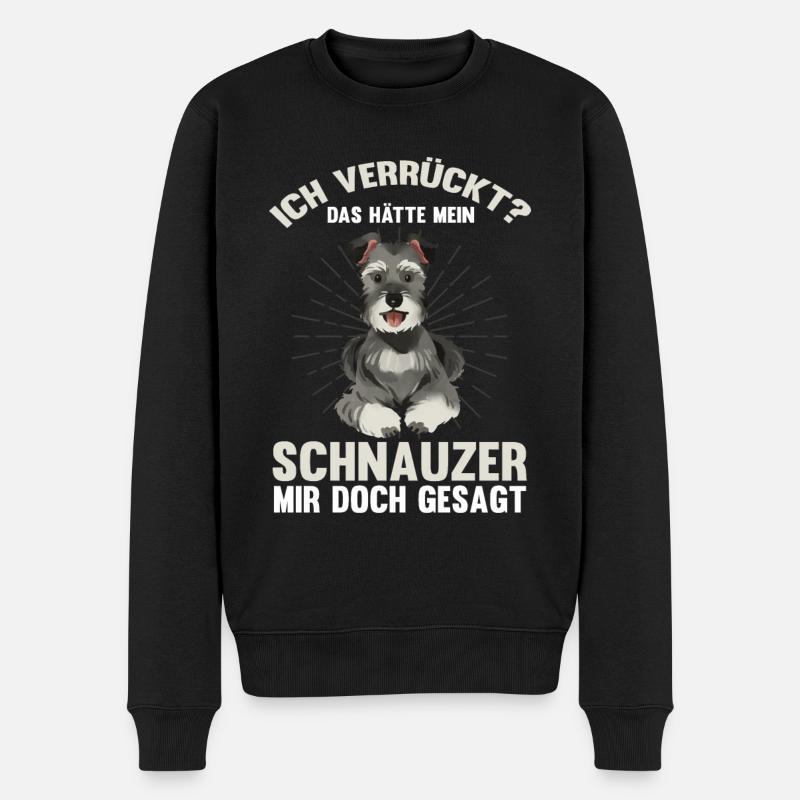 Schnauzer - Männer Premium Bio Pullover - Schwarz