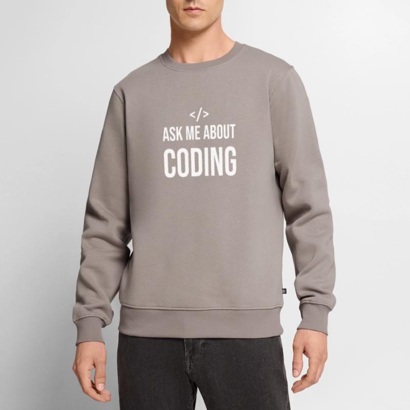 Drôle de programmeur disant Coding Informatik IT Pull Premium bio Homme