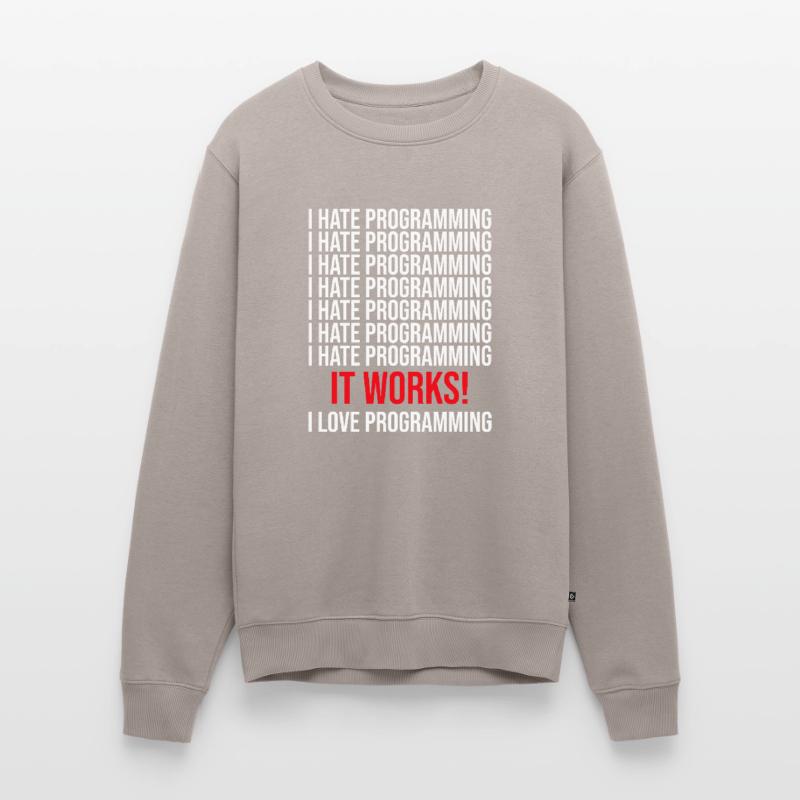 Programmierer Ich Hasse Programmieren Männer Premium Bio Pullover