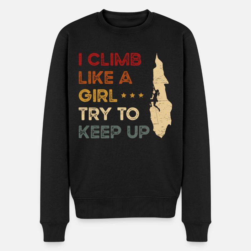 Escalade Alpiniste Bloc - Pull Premium bio Homme - noir