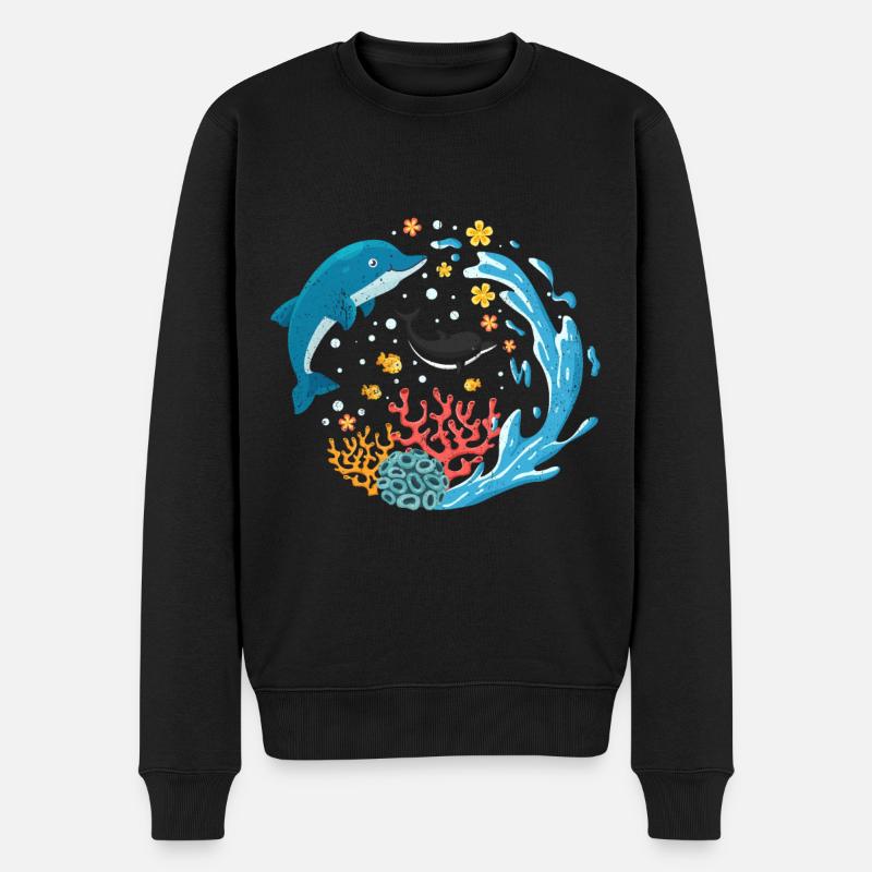 Dauphin - Pull Premium bio Homme - noir