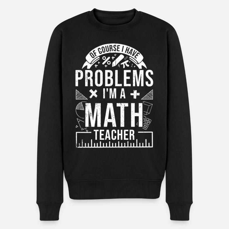 Mathématiques - Pull Premium bio Homme - noir