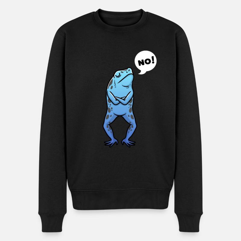 Baumsteigerfrosch Pfeilgiftfrosch Frosch - Männer Premium Bio Pullover - Schwarz