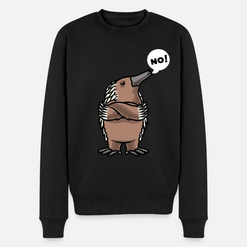 Echidna Echidna Hérisson à bec - Pull Premium bio Homme - noir