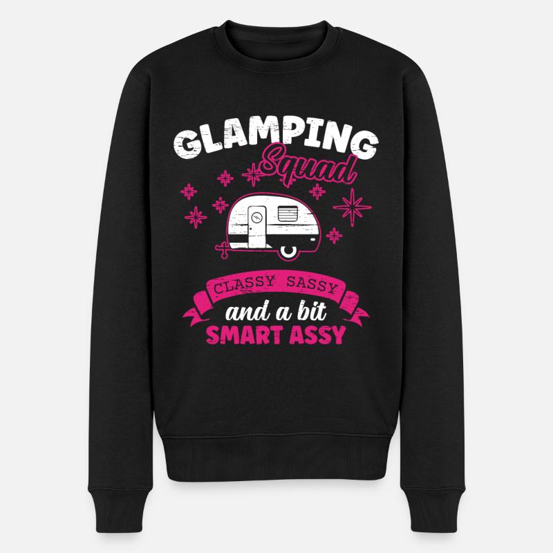 Escouade Glamping Glamping - Pull Premium bio Homme - noir