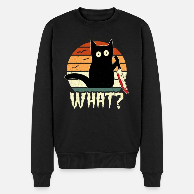 Quoi? - Pull Premium bio Homme - noir