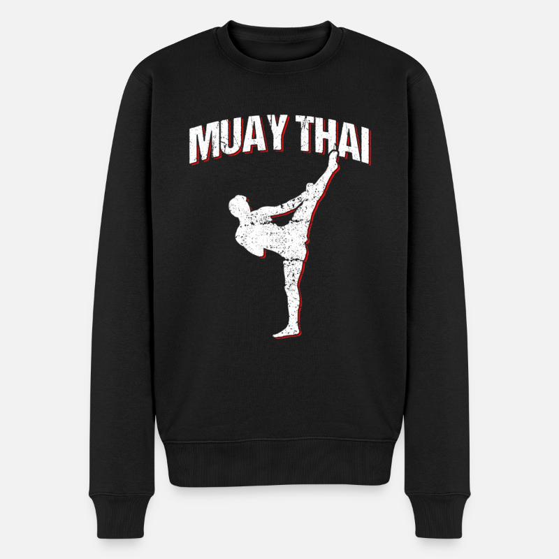 Muay Thaï - Pull Premium bio Homme - noir