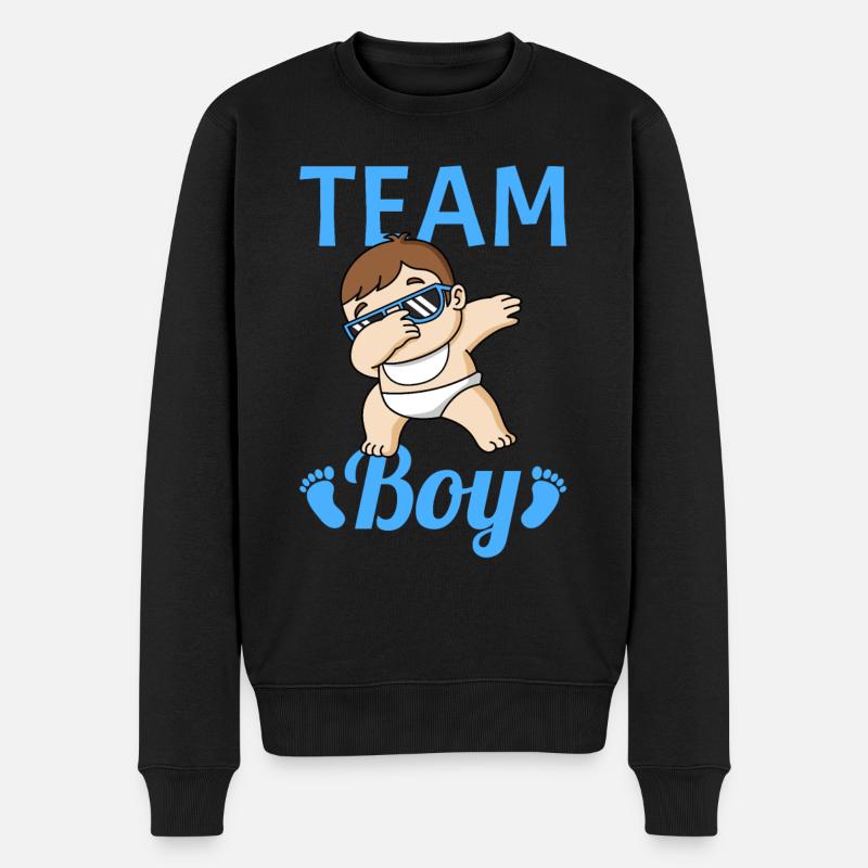 Révélation de genre Team Boy - Pull Premium bio Homme - noir