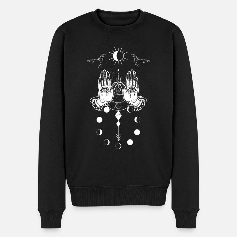 Hand Eye Witchcraft Tarot - Men's Premium Organic Jumper - black